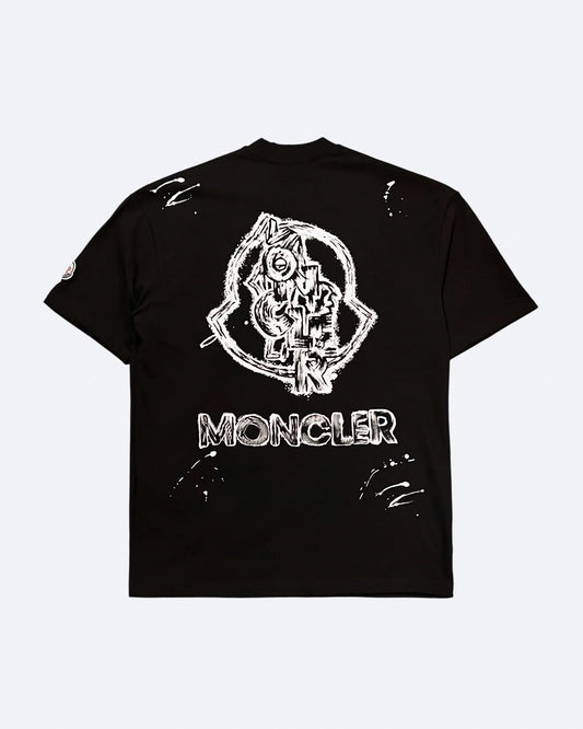Moncler - Sketched Logo T-Shirt - Black