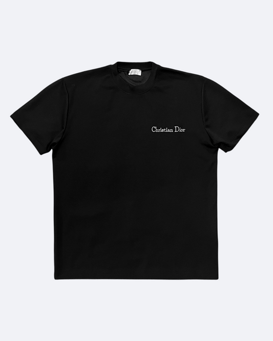 Dior - Script Embroidery T-Shirt - Black
