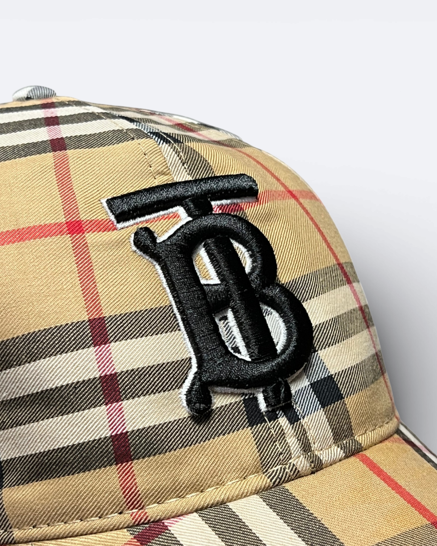 Burberry – kšiltovka s monogramem – béžová