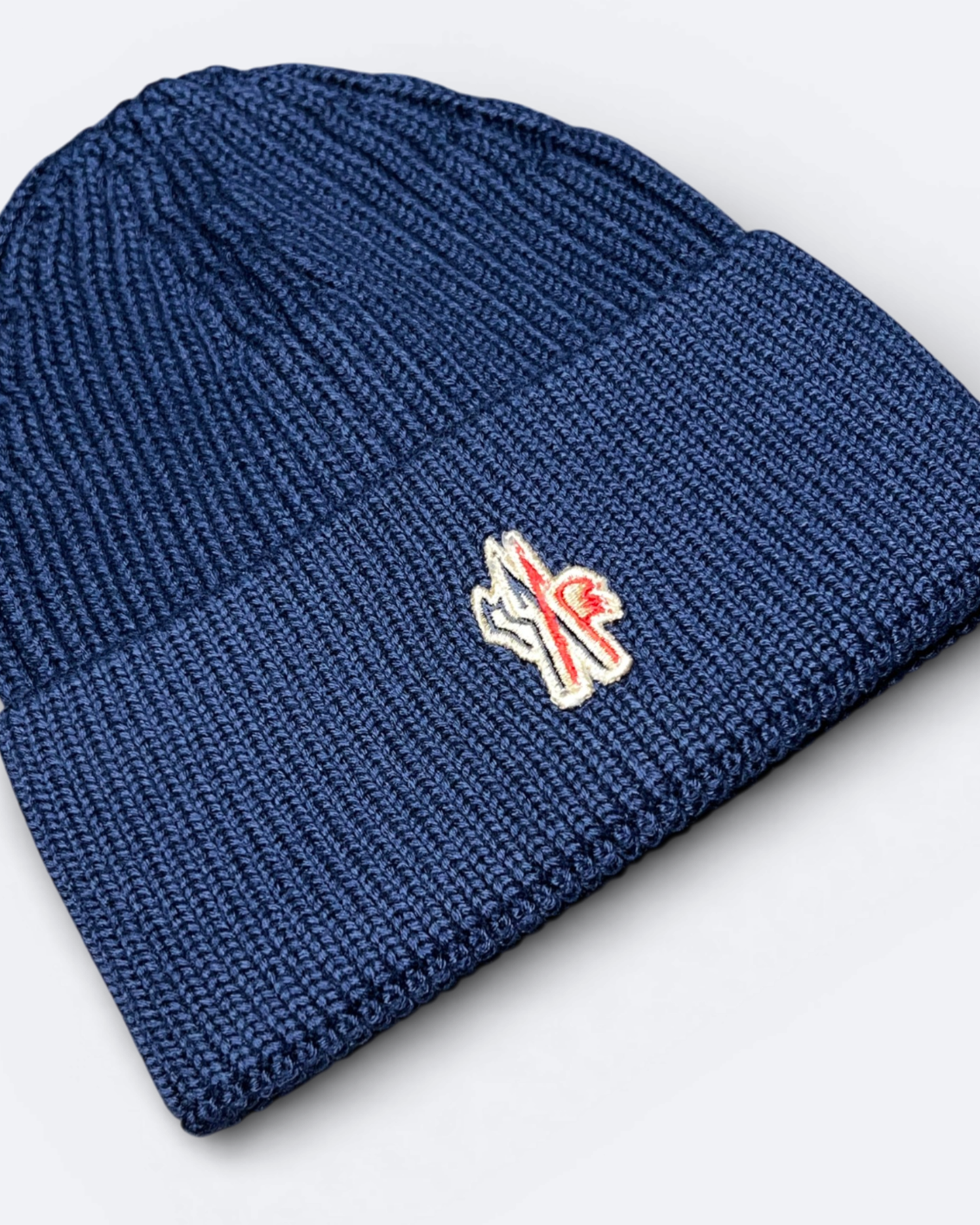 Moncler - Logo Beanie - Tmavě modrá