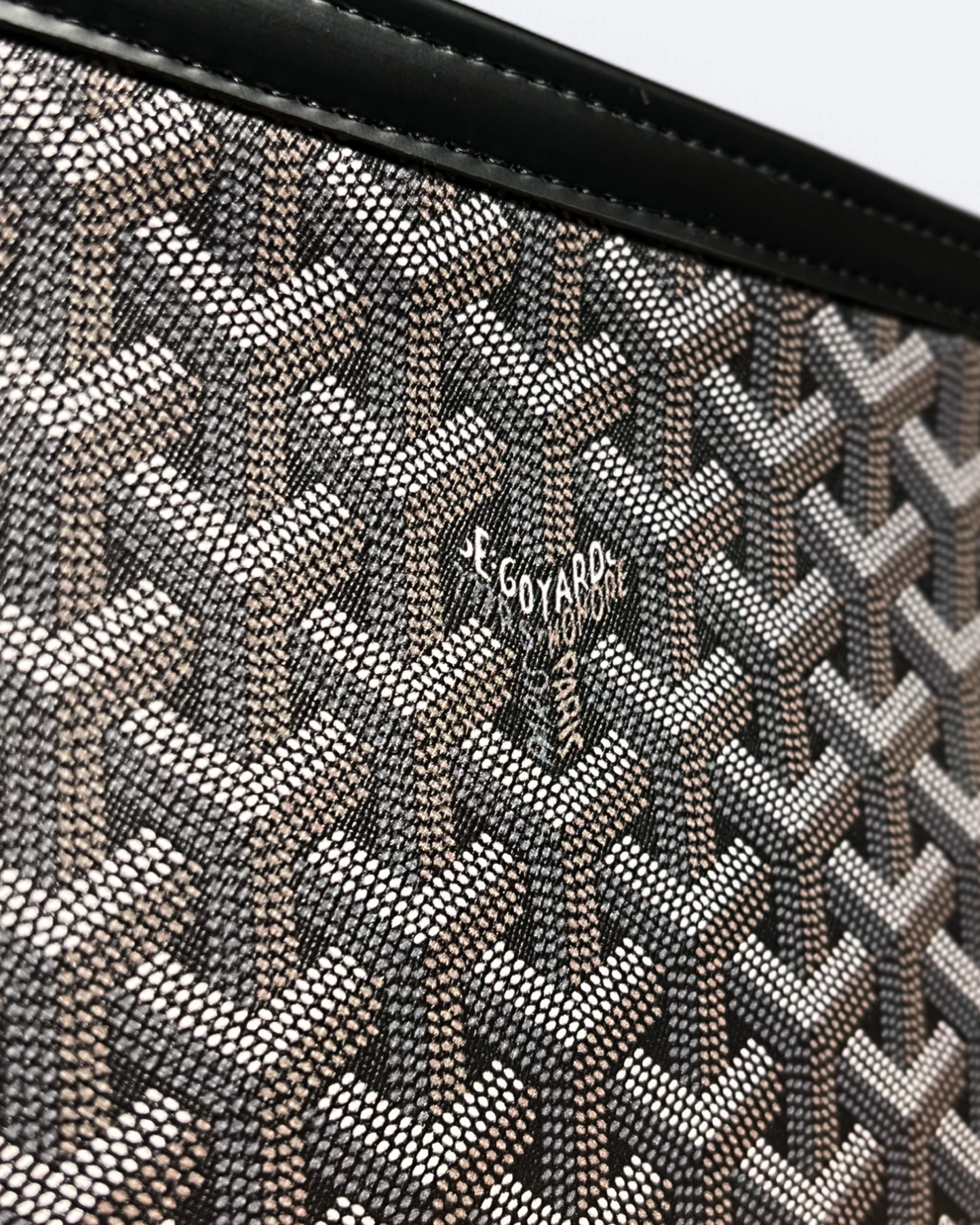 Goyard Pattern Clutch - Brown