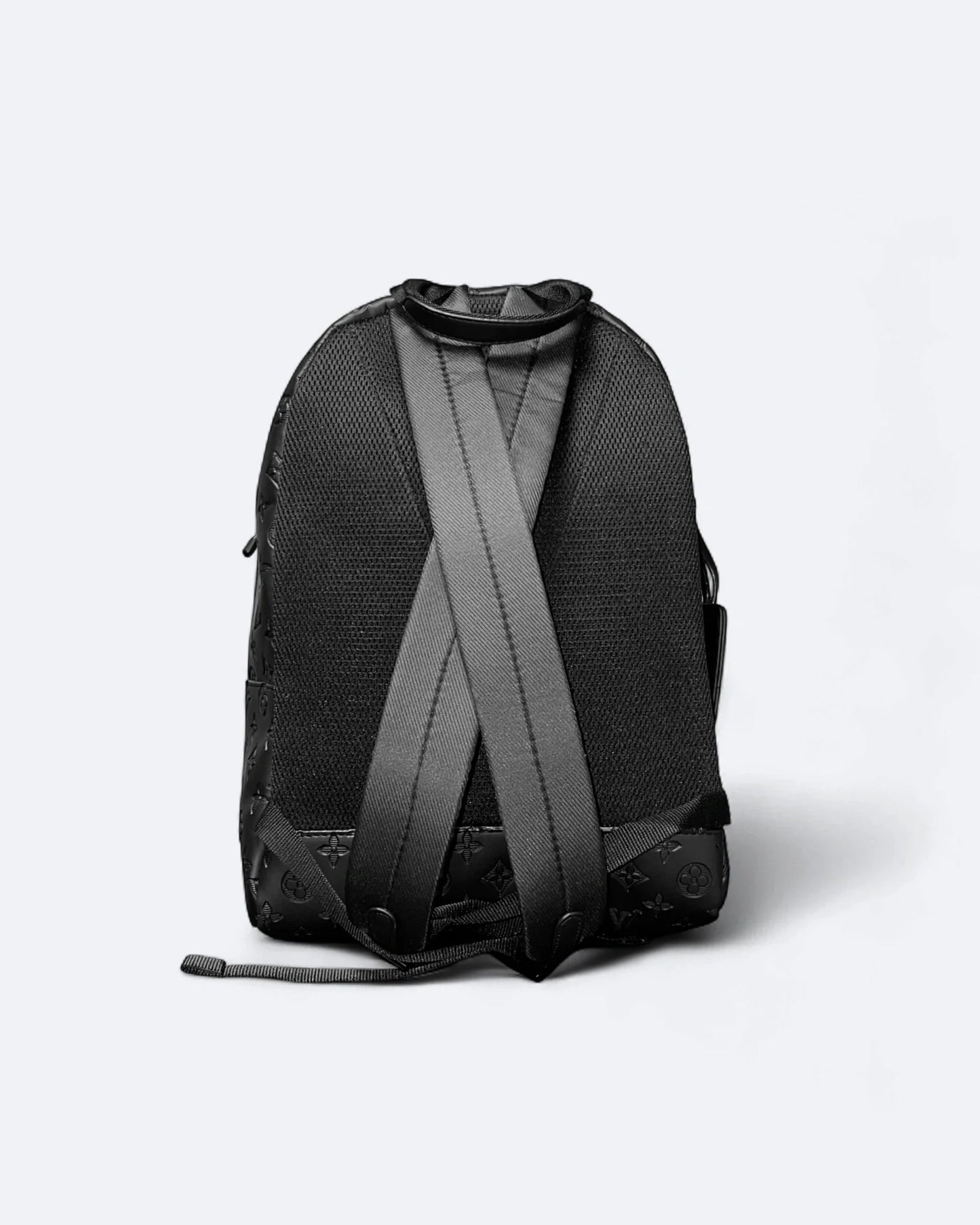 LVTN - Pattern Embossed Backpack - Black