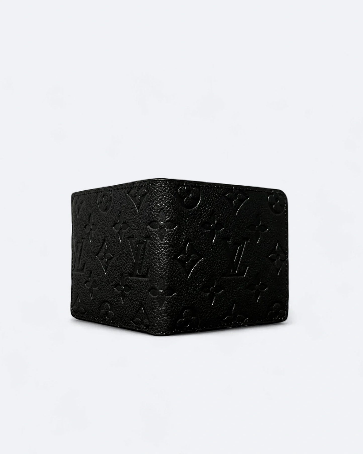 LVTN - LV Pattern Embossed Wallet - Black