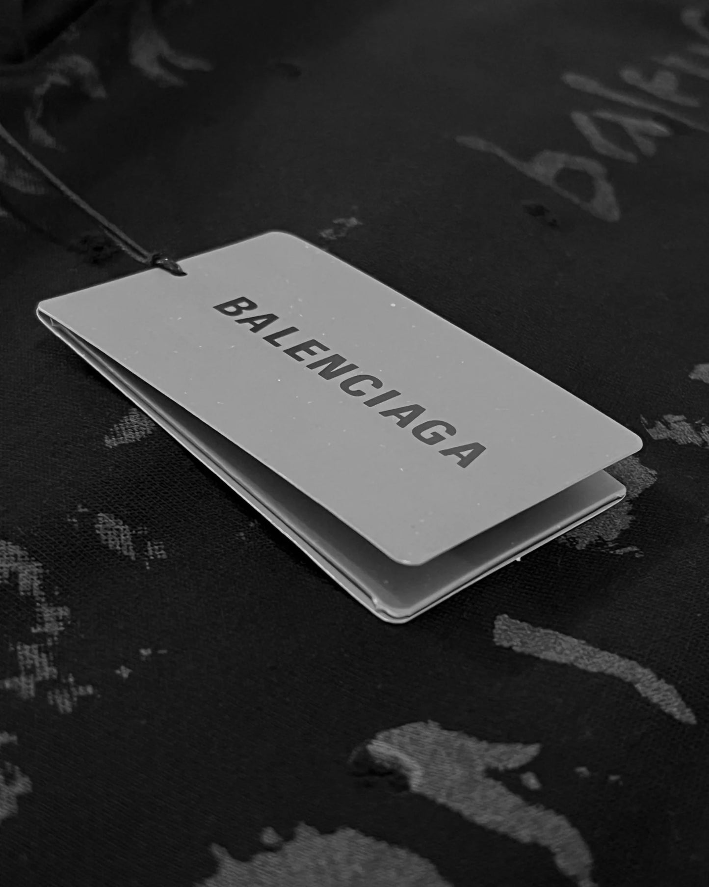 Balenciaga – mikina Shadow Script – černá