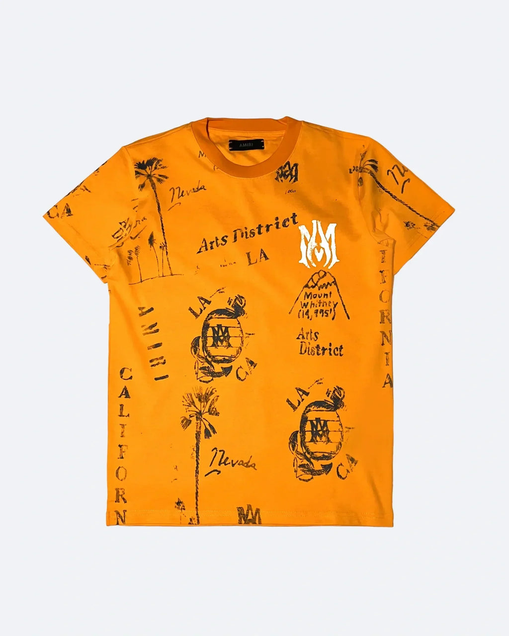 Amiri - Vintage Ink tričko - oranžová