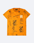Amiri - Vintage Ink tričko - oranžová