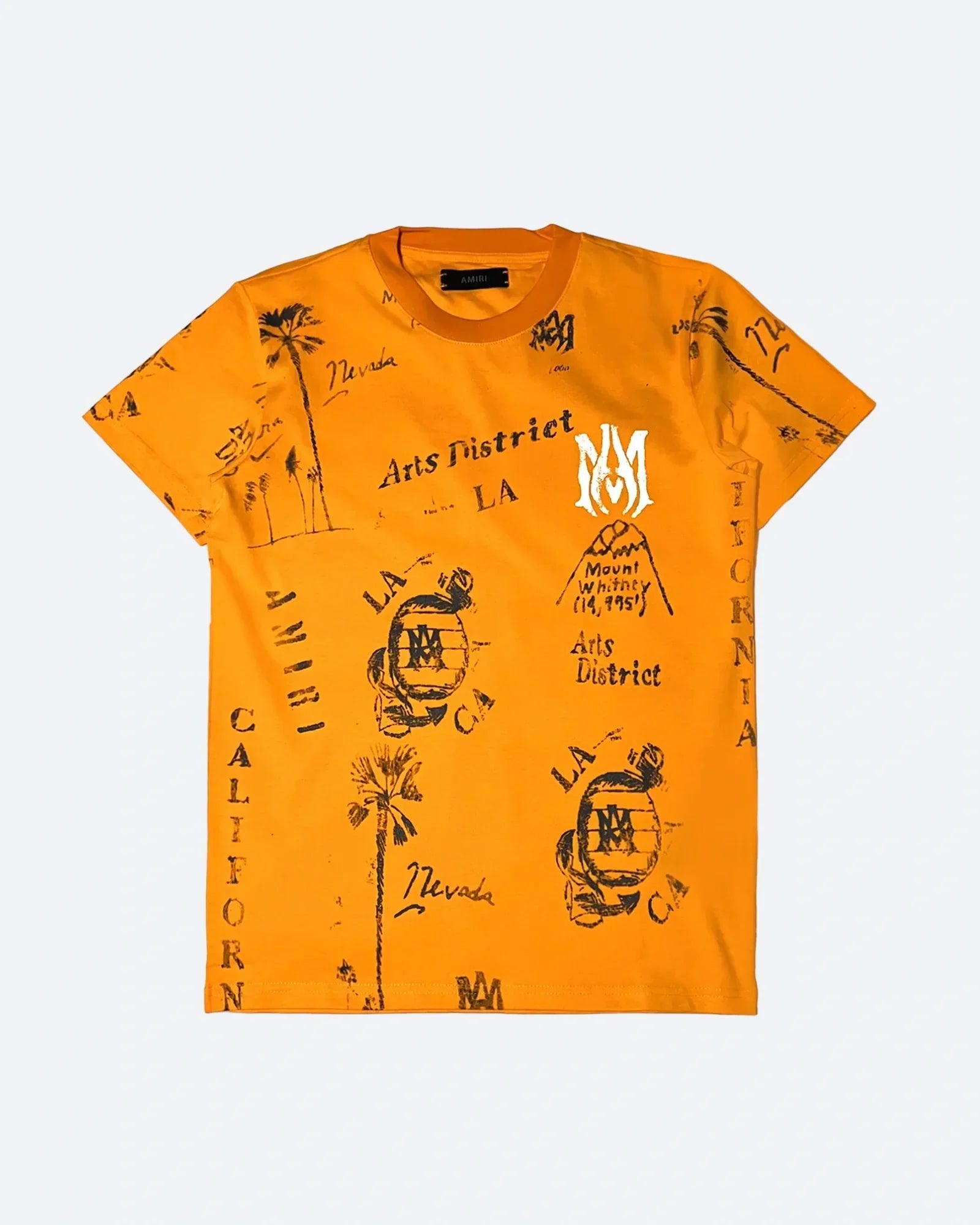Amiri - Vintage Ink tričko - oranžová