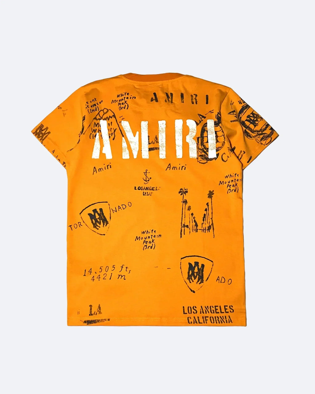Amiri - Vintage Ink tričko - oranžová