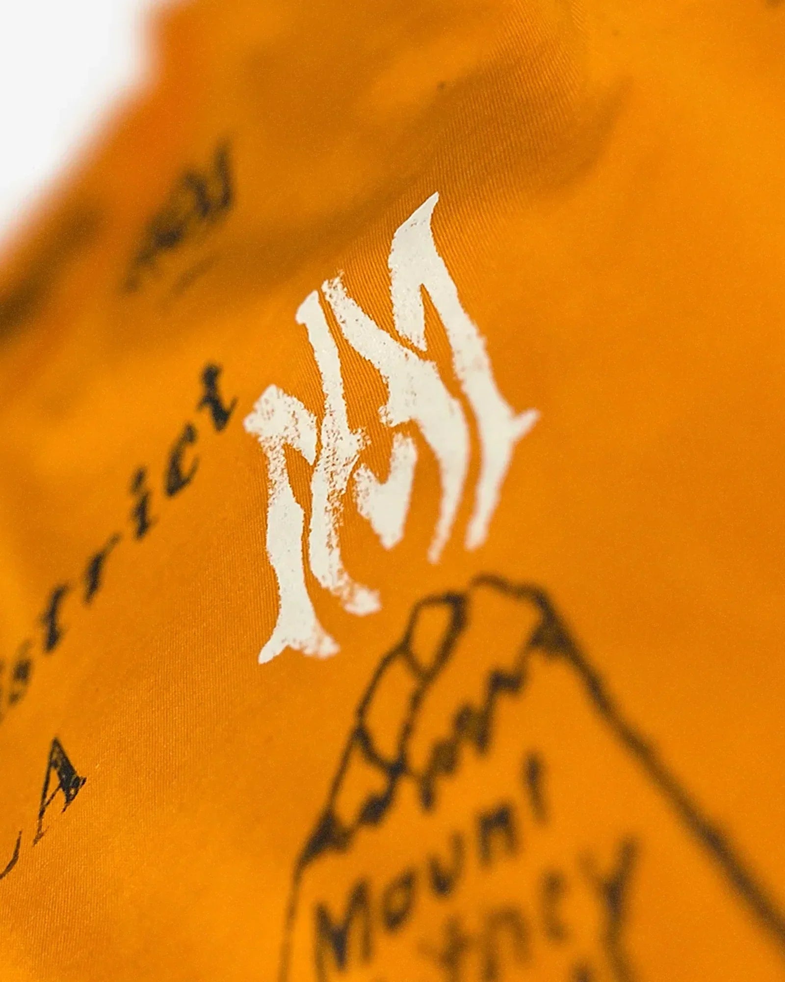 Amiri - Vintage Ink tričko - oranžová