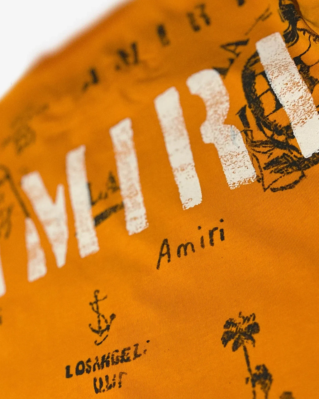 Amiri - Vintage Ink tričko - oranžová