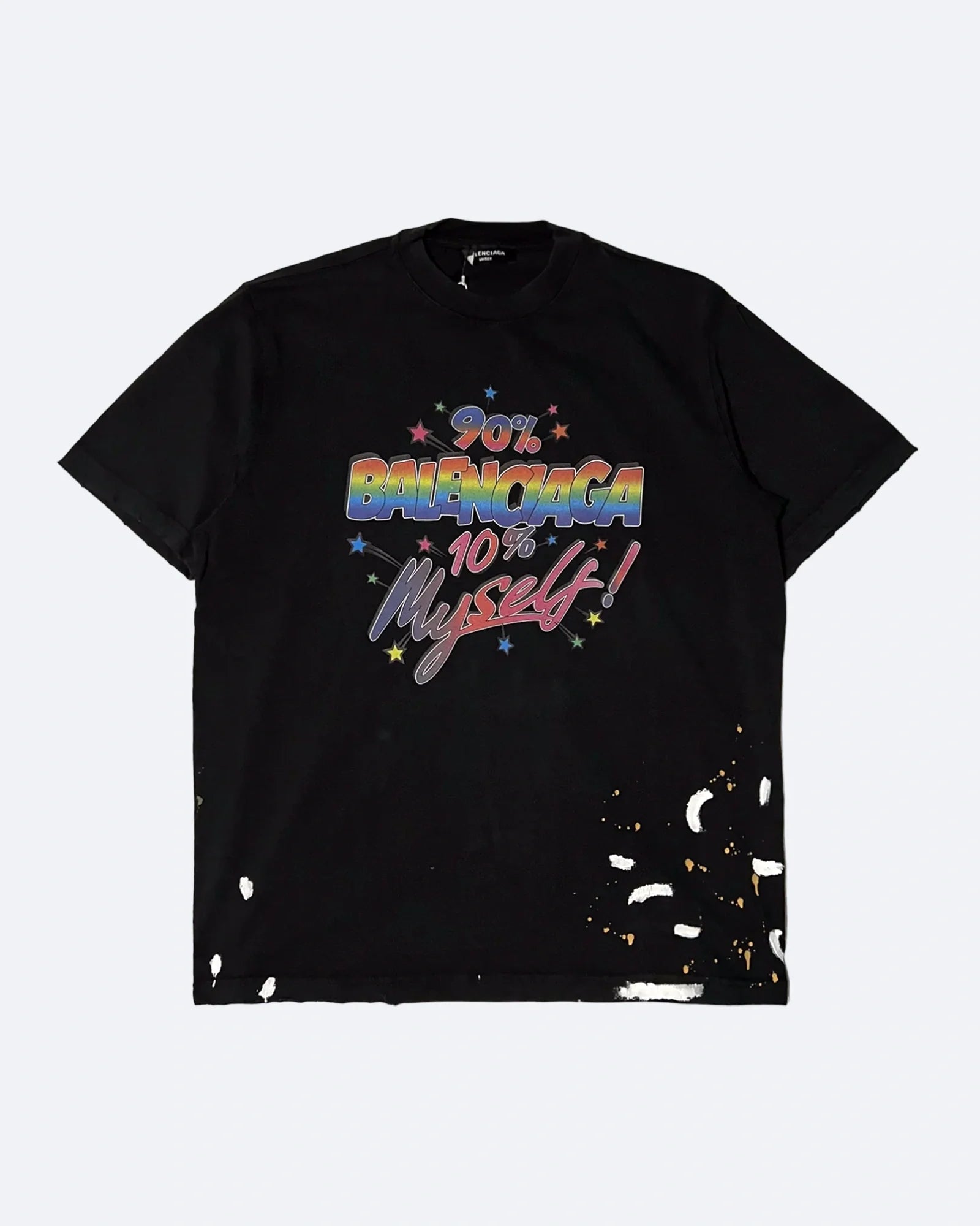 Balenciaga – Tričko s logem 90/10 – černé