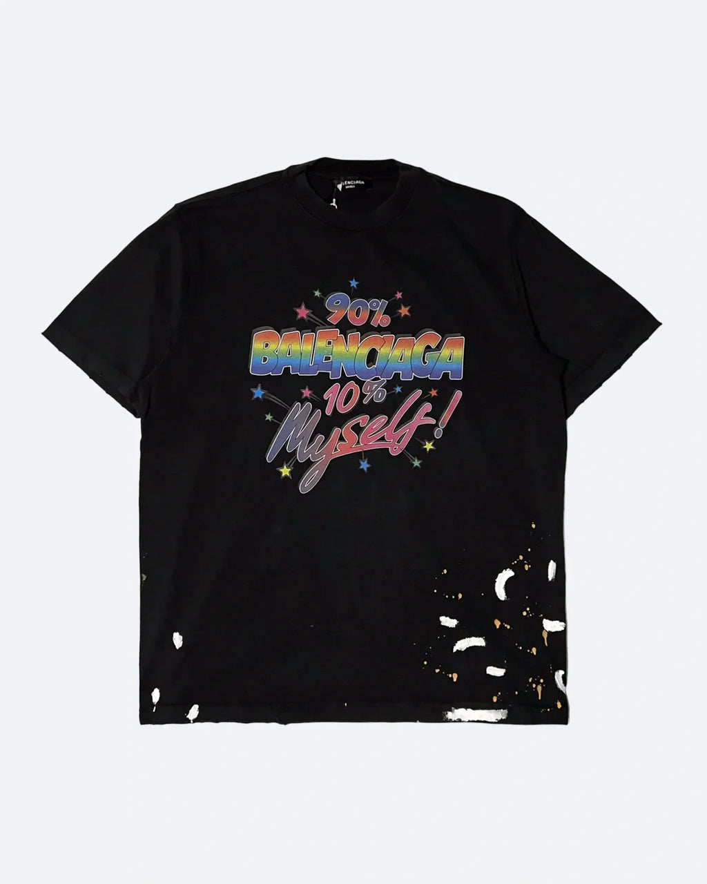 Balenciaga – Tričko s logem 90/10 – černé