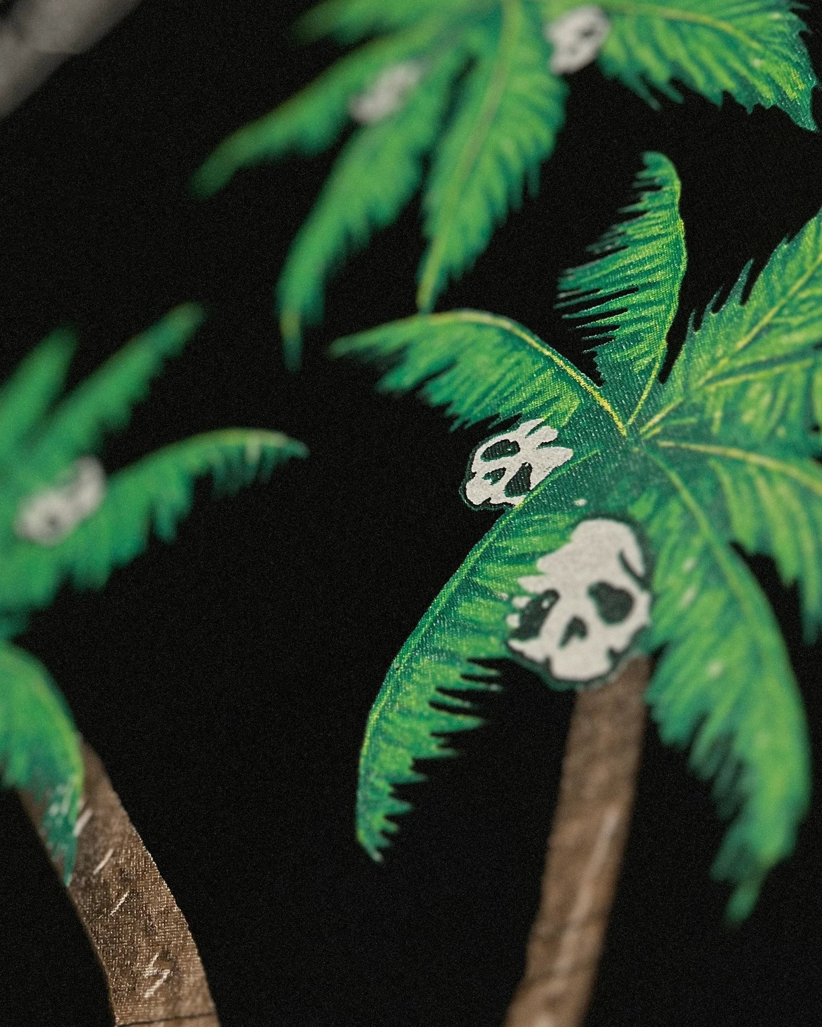 Palm Angels – Vintage tričko Palms & Skulls – černé