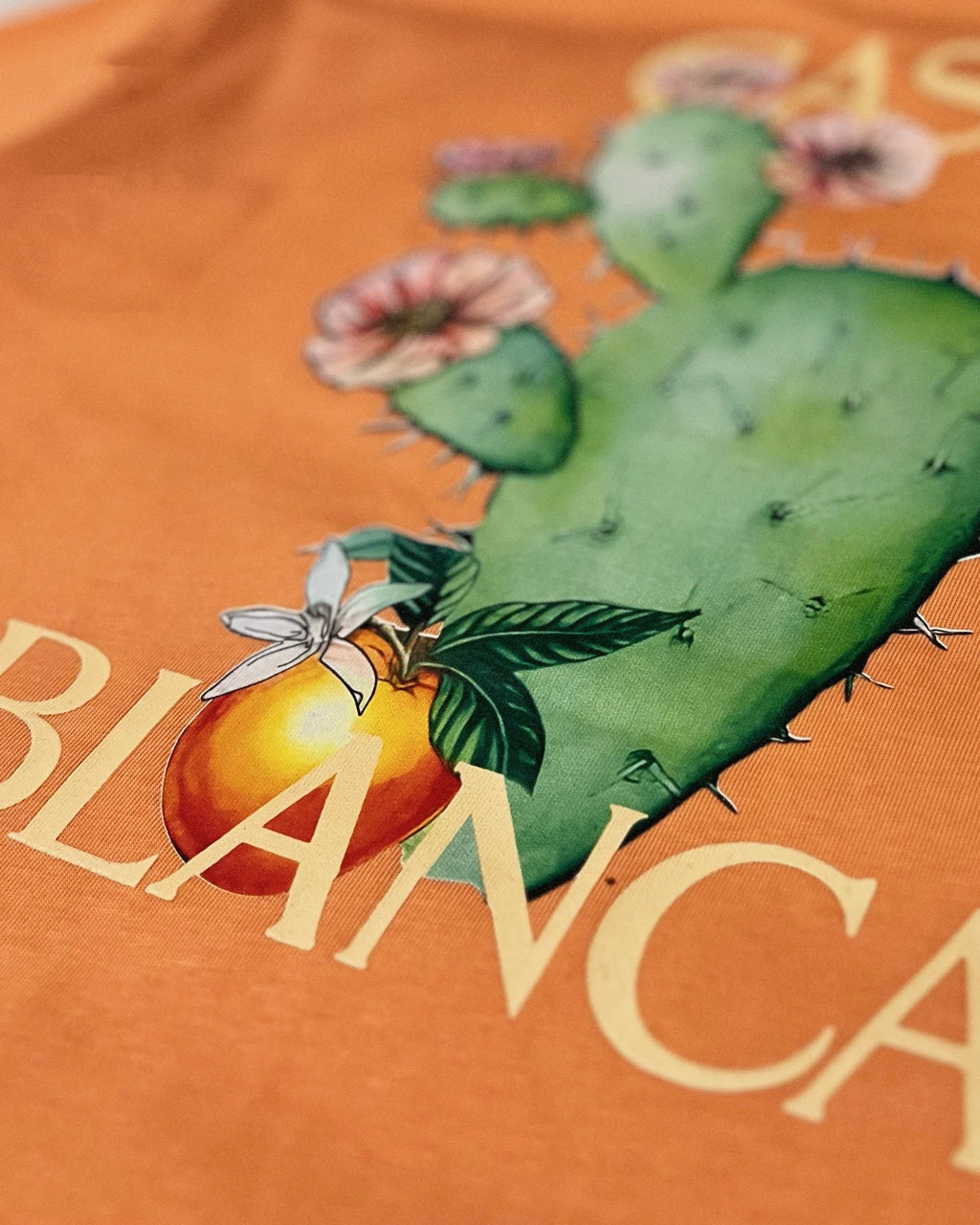 Casablanca – Kaktus a pomeranč tričko – Oranžová