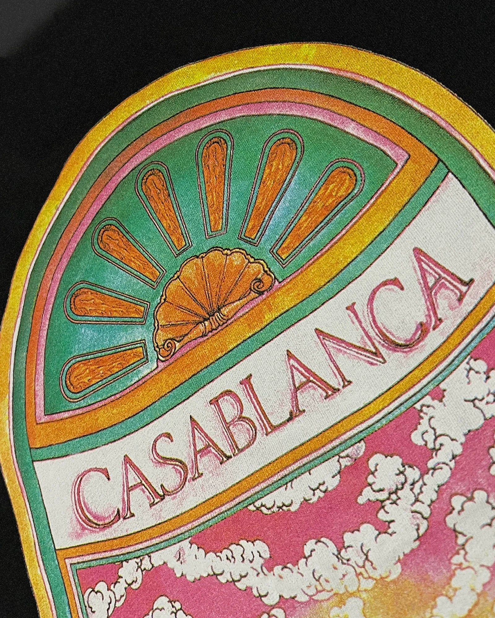 Casablanca – Tričko s potiskem mušlí – černé