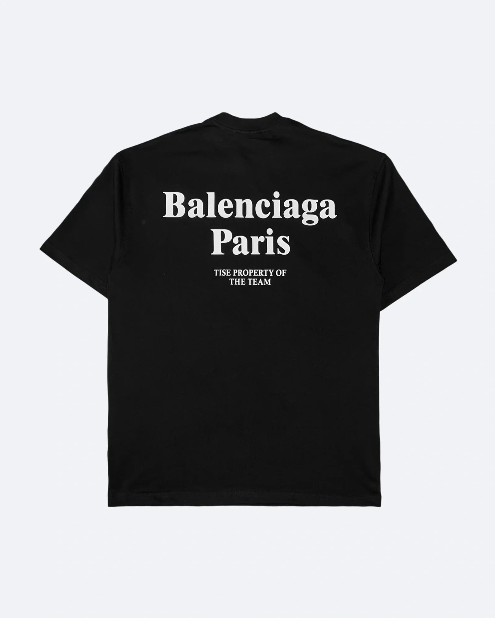 Balenciaga – Tričko s potiskem Tise – Černé