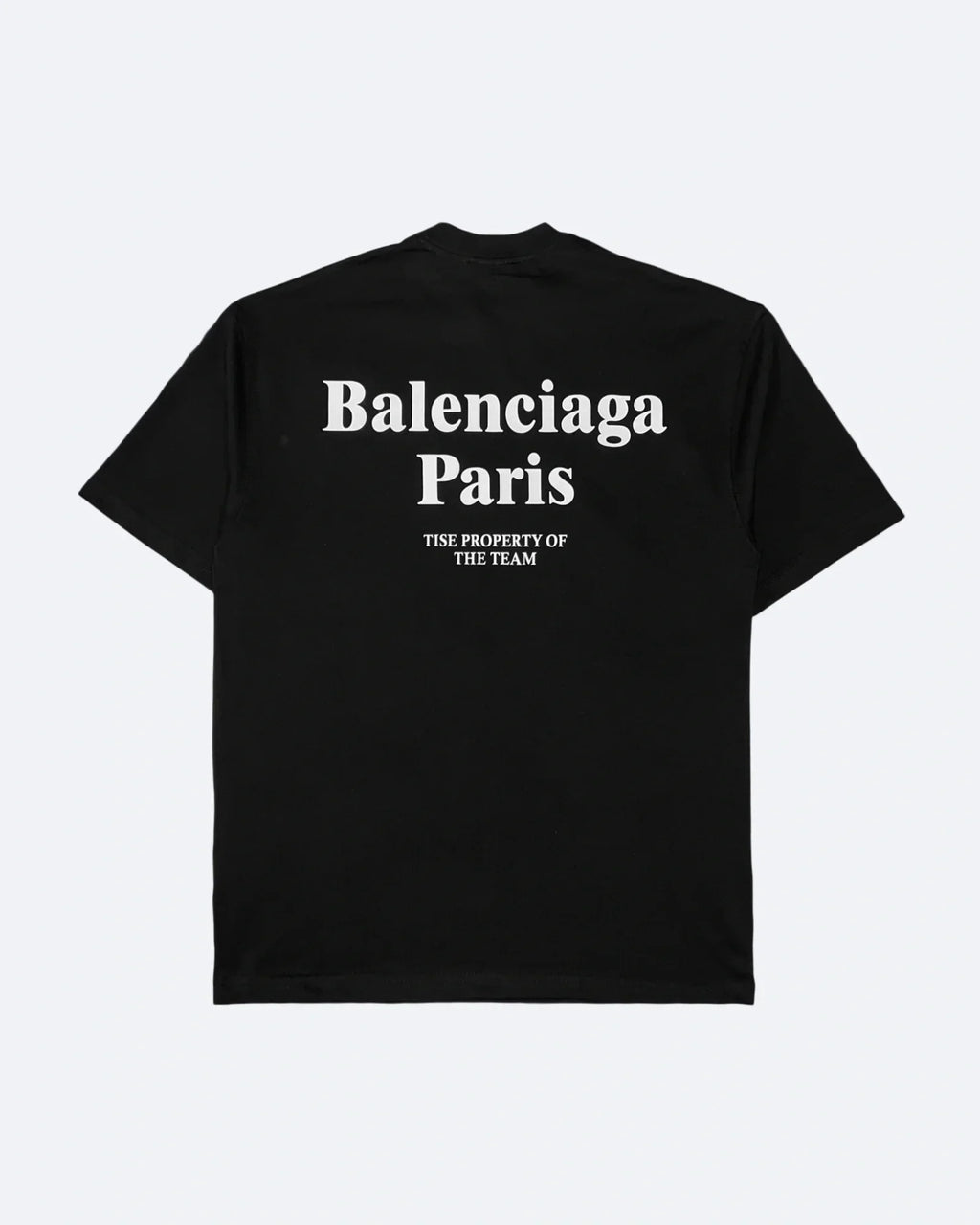 Balenciaga – Tričko s potiskem Tise – Černé