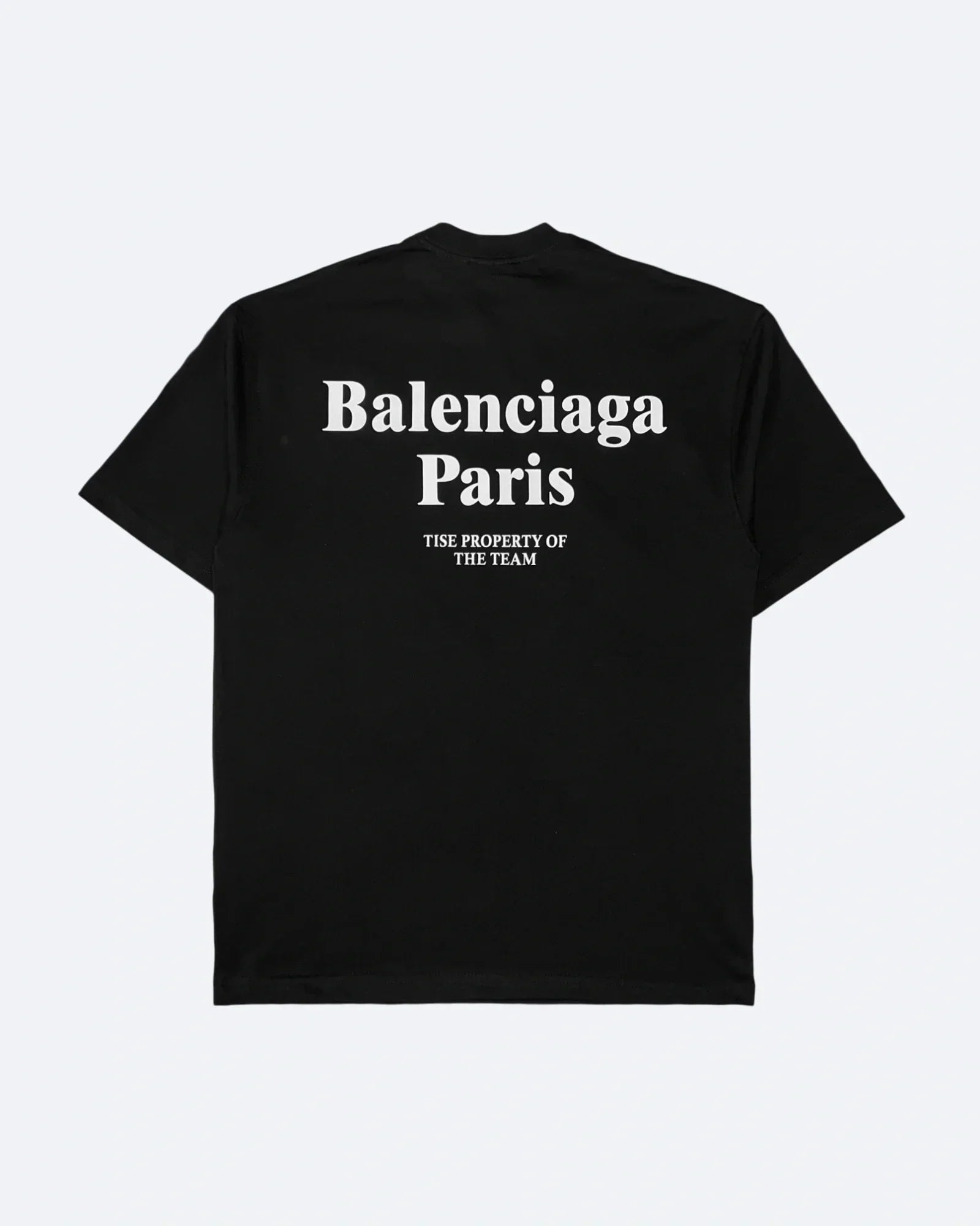 Balenciaga – Tričko s potiskem Tise – Černé