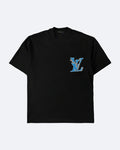 Louis Vuitton - Tričko Multi Logo Graphic - Černé