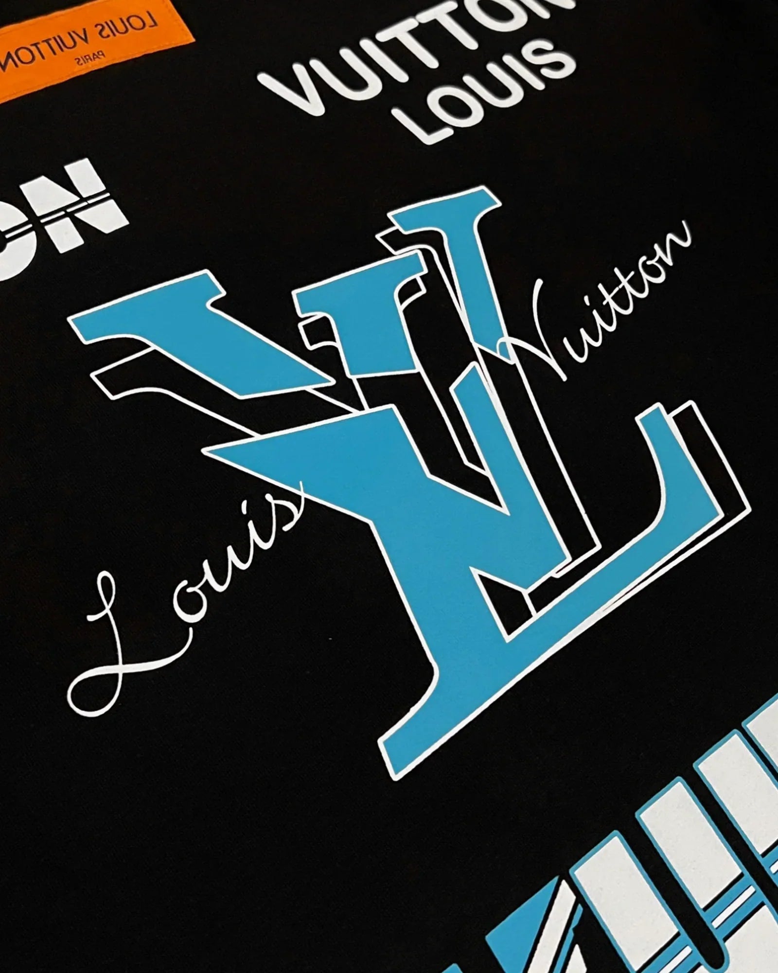 Louis Vuitton - Tričko Multi Logo Graphic - Černé