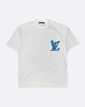 Louis Vuitton - Tričko Multi Logo Graphic - Bílé