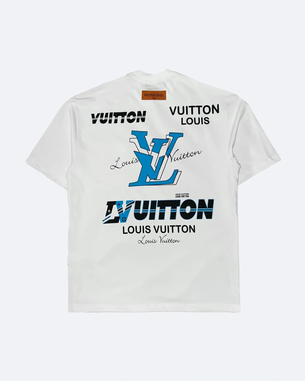 Louis Vuitton - Tričko Multi Logo Graphic - Bílé