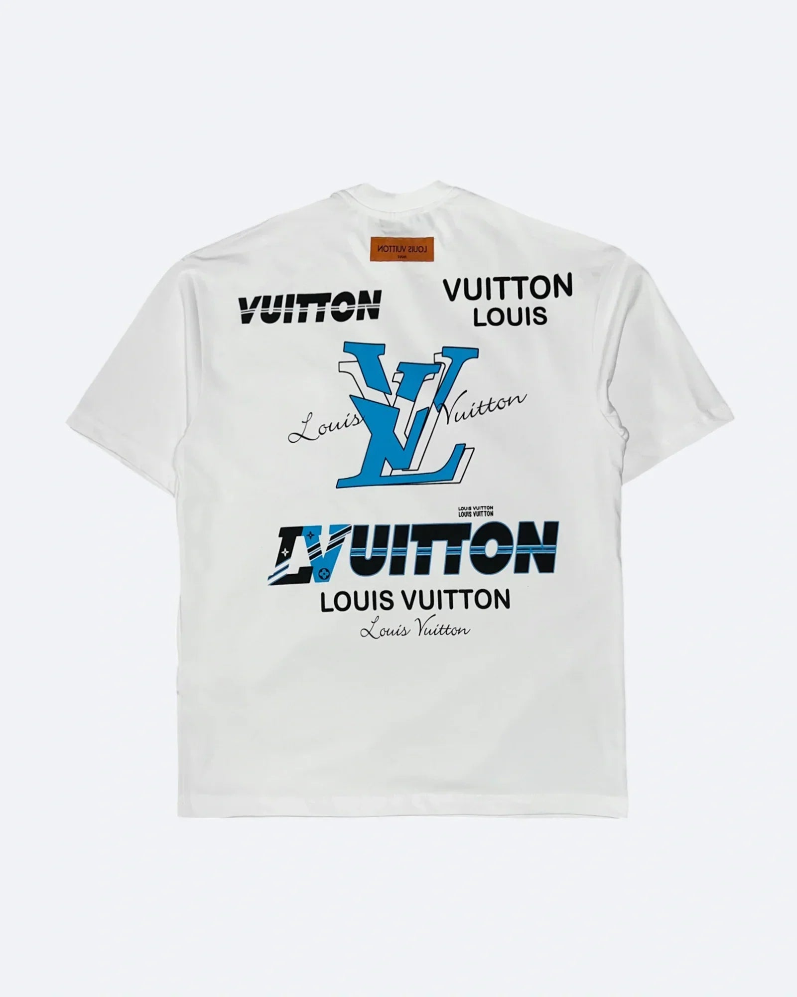 Louis Vuitton - Tričko Multi Logo Graphic - Bílé