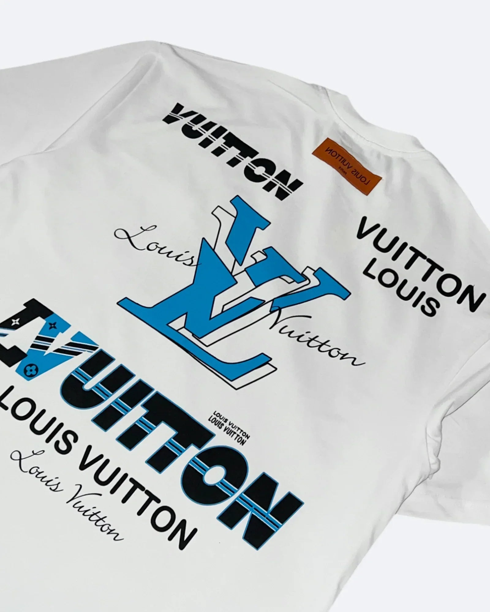 Louis Vuitton - Tričko Multi Logo Graphic - Bílé
