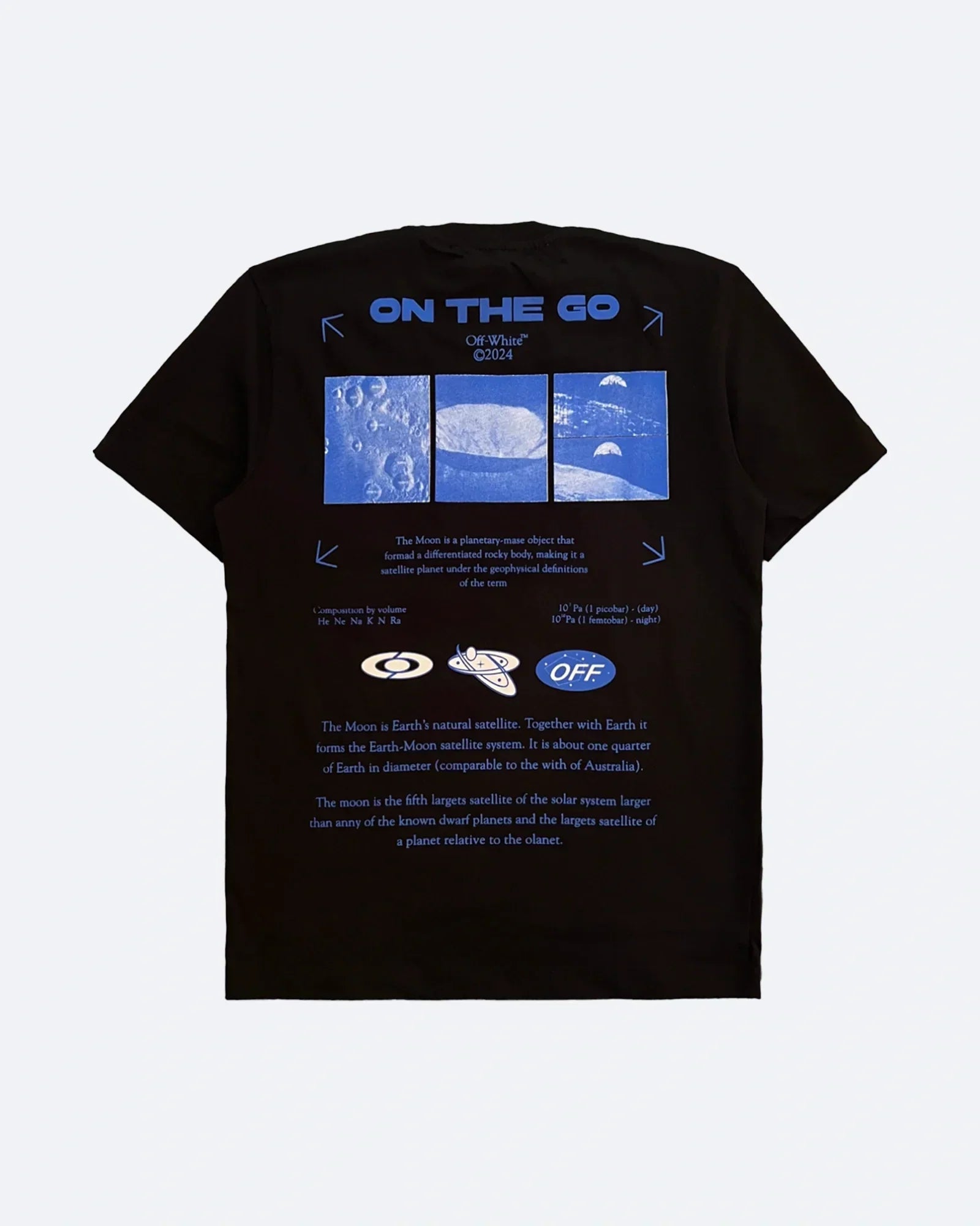 Off-White – Tričko On The Go Moon – černé