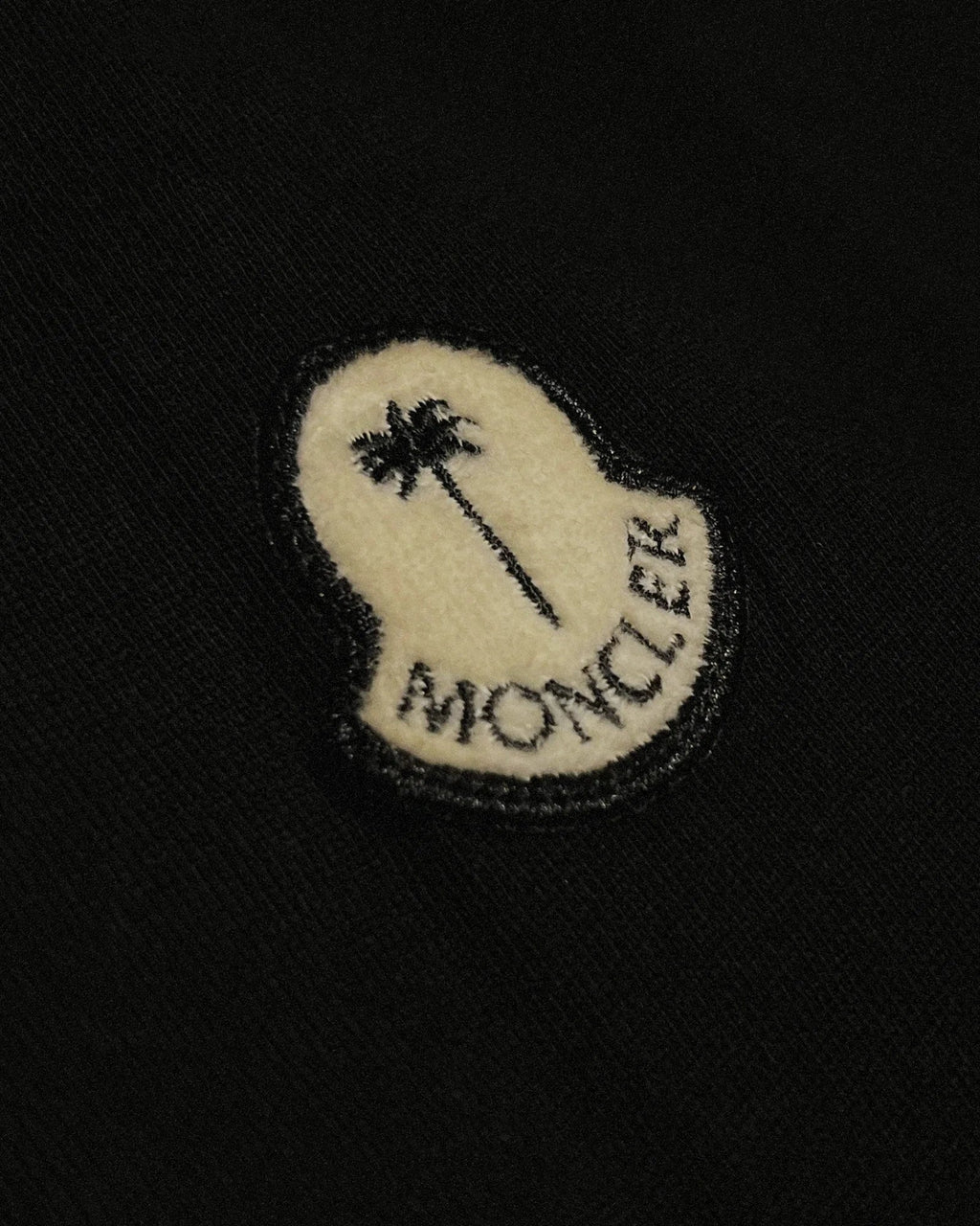 Tričko Moncler x Palm Angels s motivem medvěda – černé