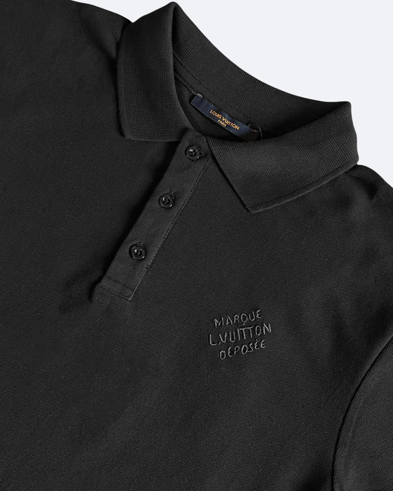 Louis Vuitton – značkové polo tričko Louis Vuitton – černé