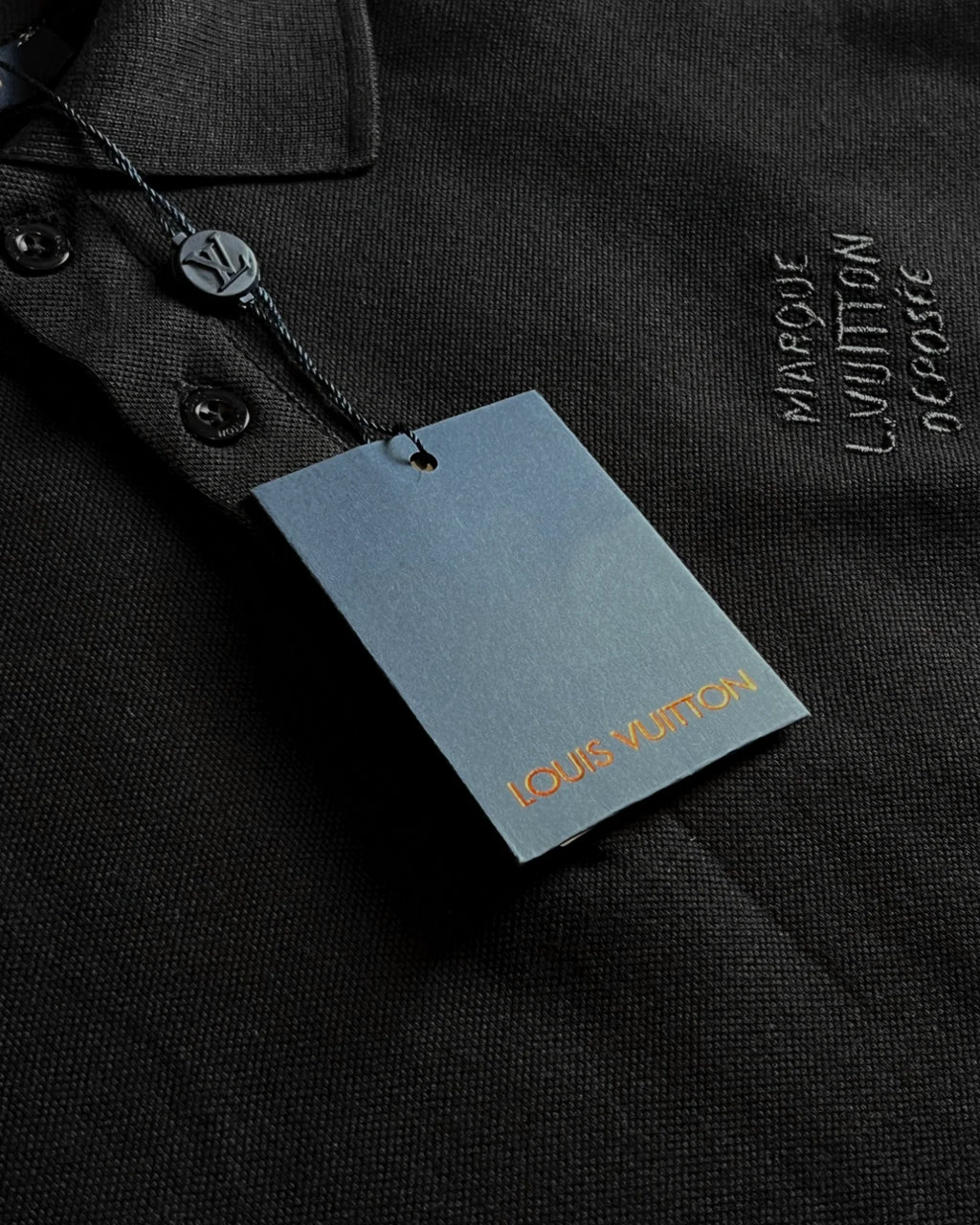Louis Vuitton – značkové polo tričko Louis Vuitton – černé