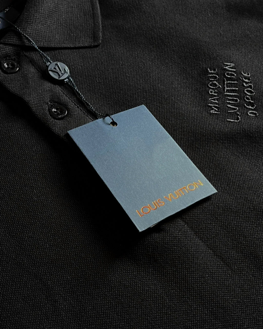 Louis Vuitton – značkové polo tričko Louis Vuitton – černé