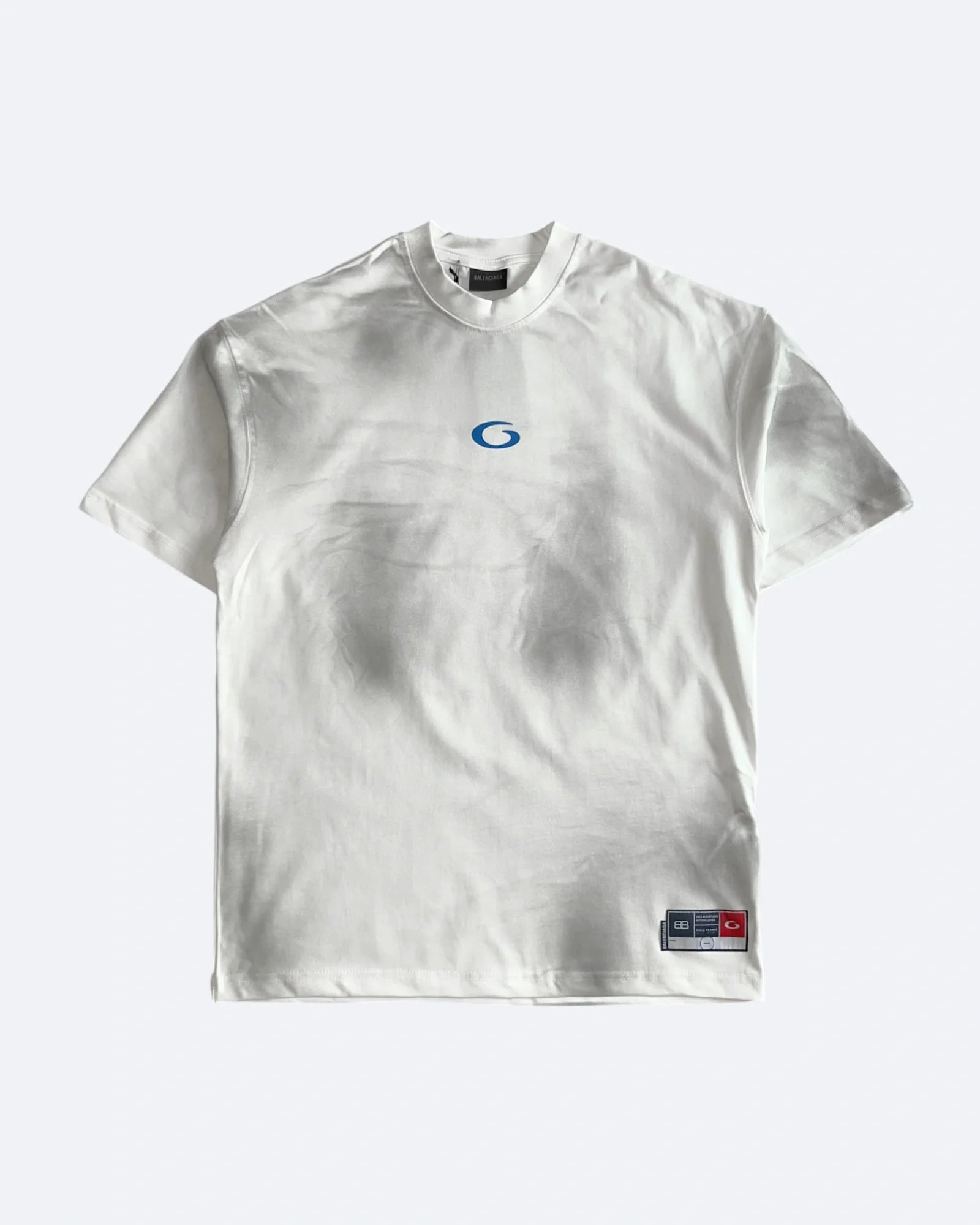 Balenciaga - tričko G Logo College - špinavě bílá