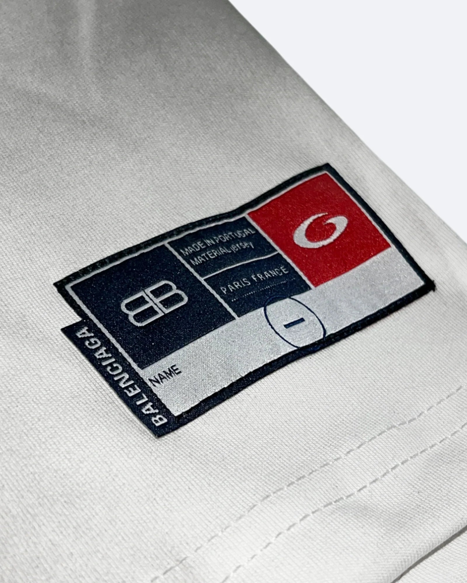 Balenciaga - tričko G Logo College - špinavě bílá