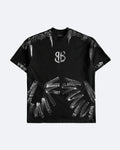 Balenciaga – Tričko s logem ve stylu štětce – Černé
