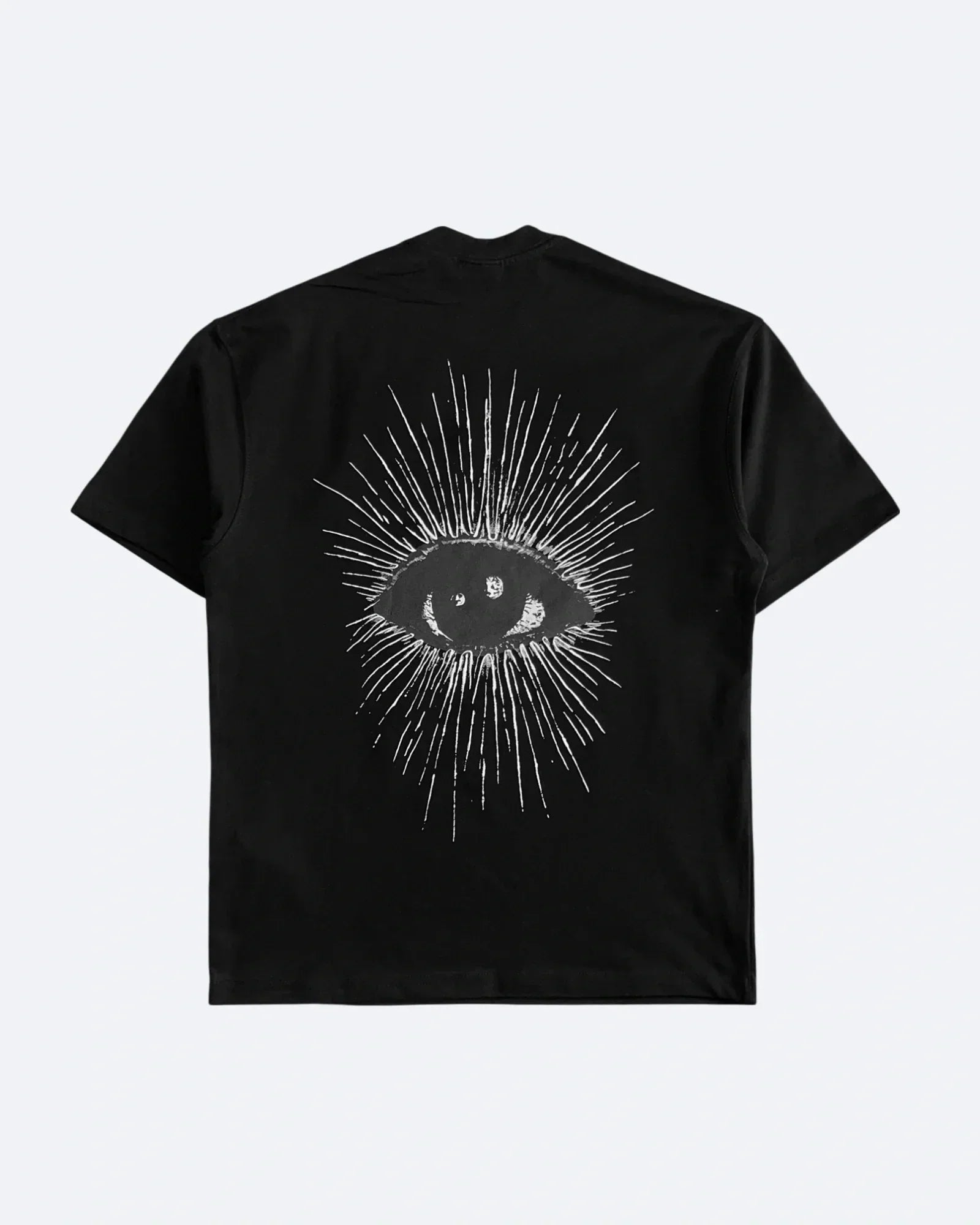Balenciaga – tričko Drip Logo Eye – černé