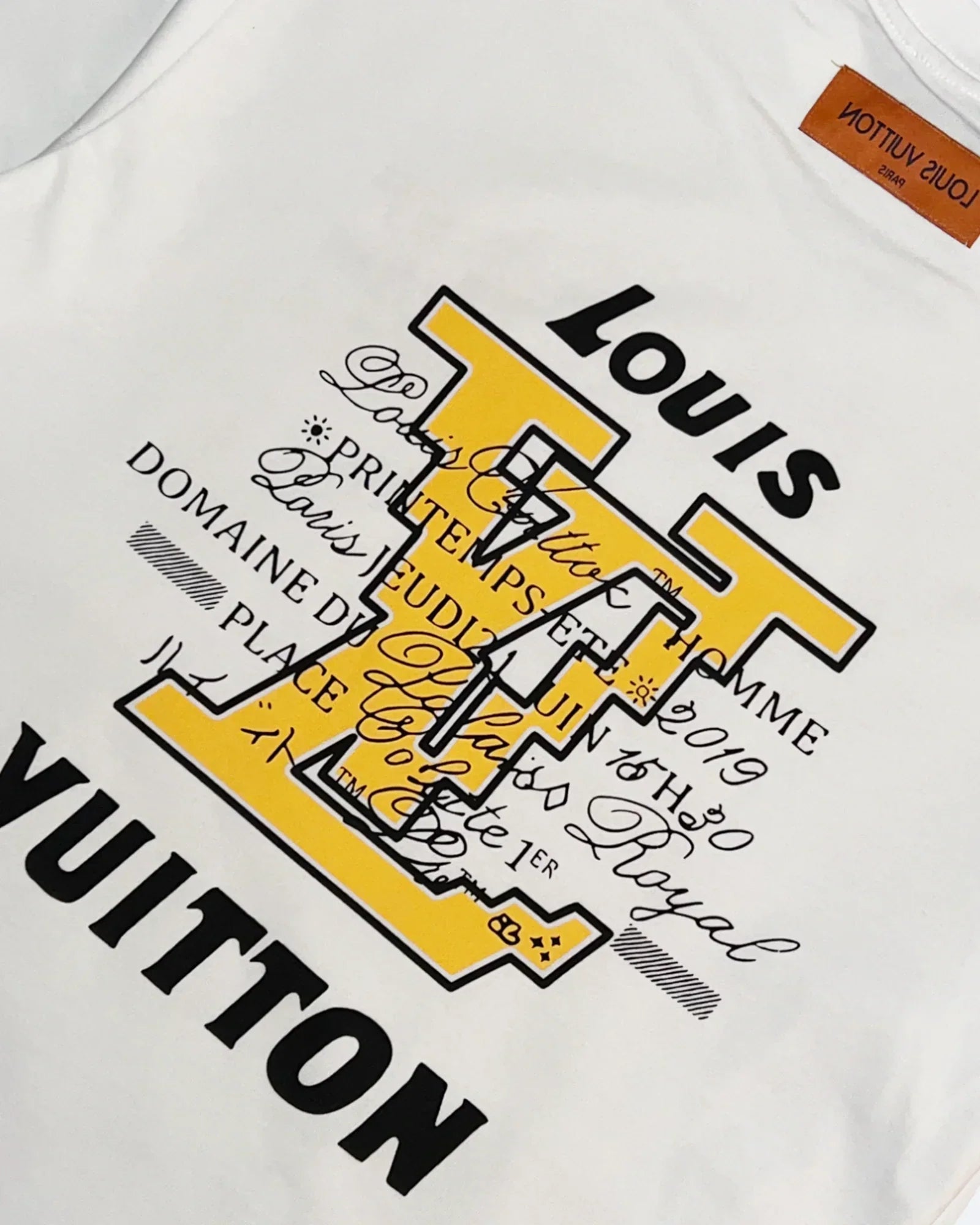 Louis Vuitton – tričko s logem LV Pixel Monogram – bílé