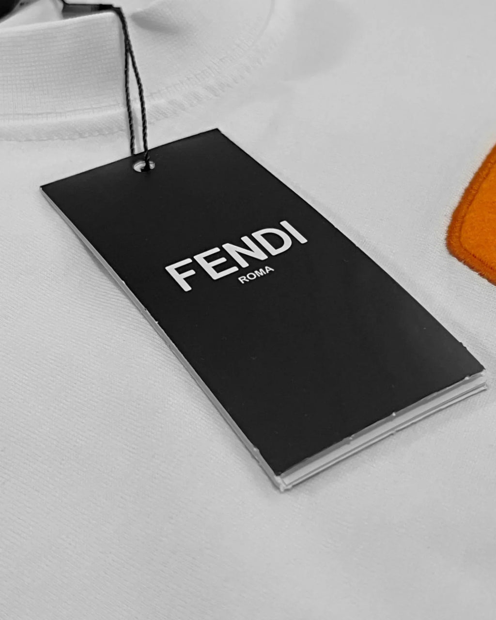 Fendi - Vyšívané tričko s maskotem - Bílé