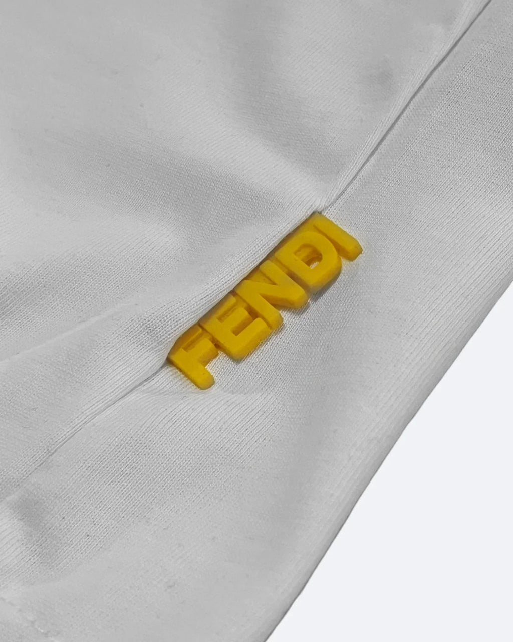 Fendi - Vyšívané tričko s maskotem - Bílé