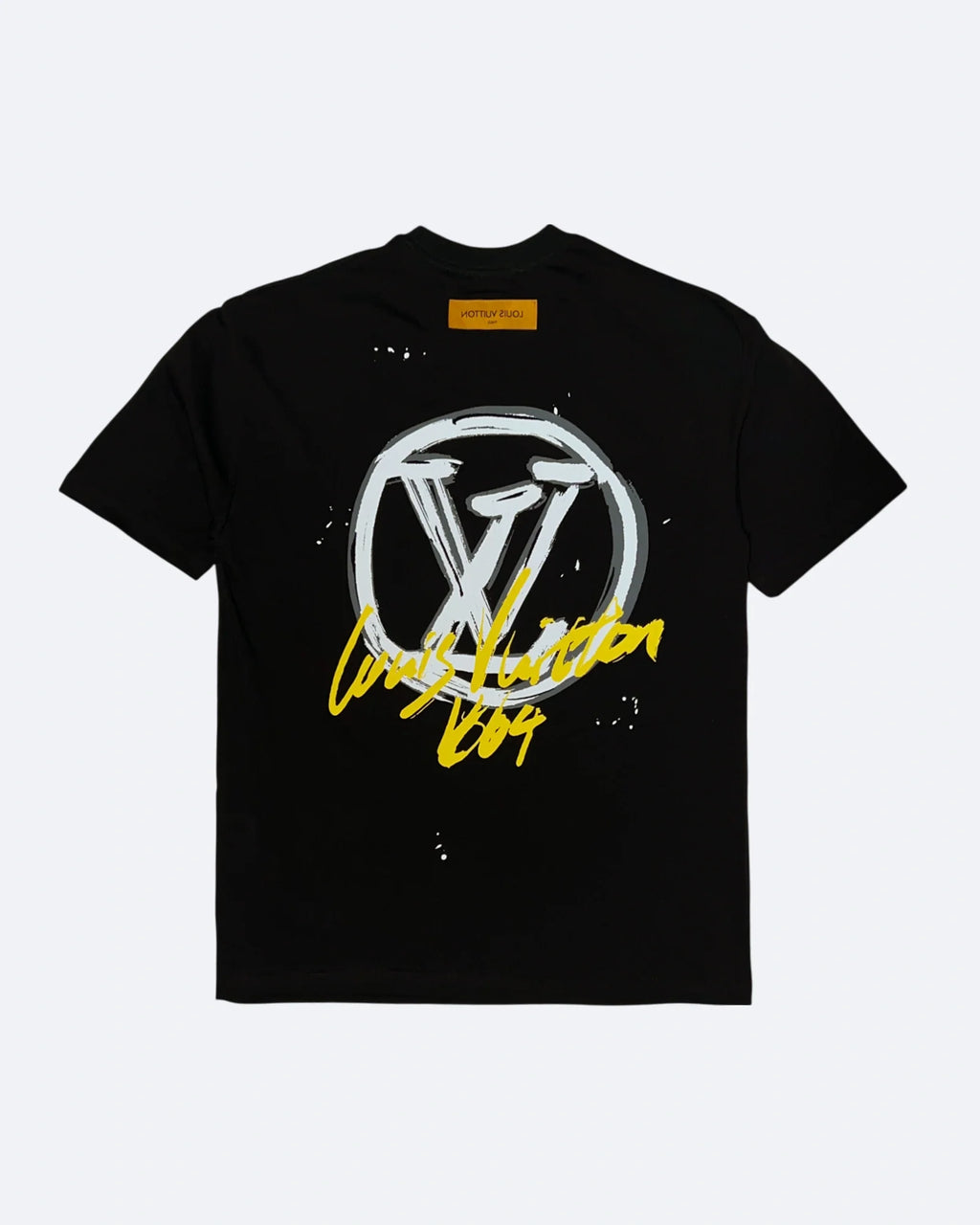 Louis Vuitton - Tričko s graffiti logem LV Circle - černé