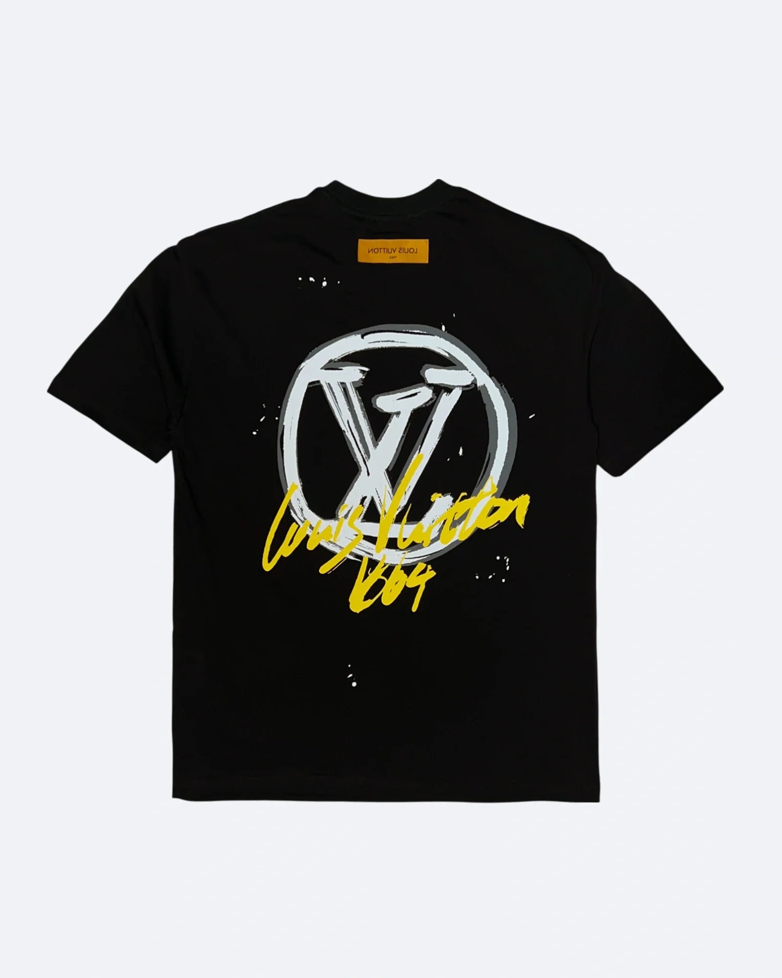 Louis Vuitton - Tričko s graffiti logem LV Circle - černé