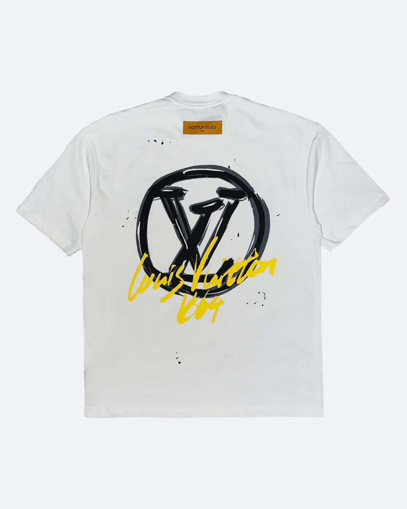 Louis Vuitton - Tričko s logem LV Circle Graffiti - Bílá