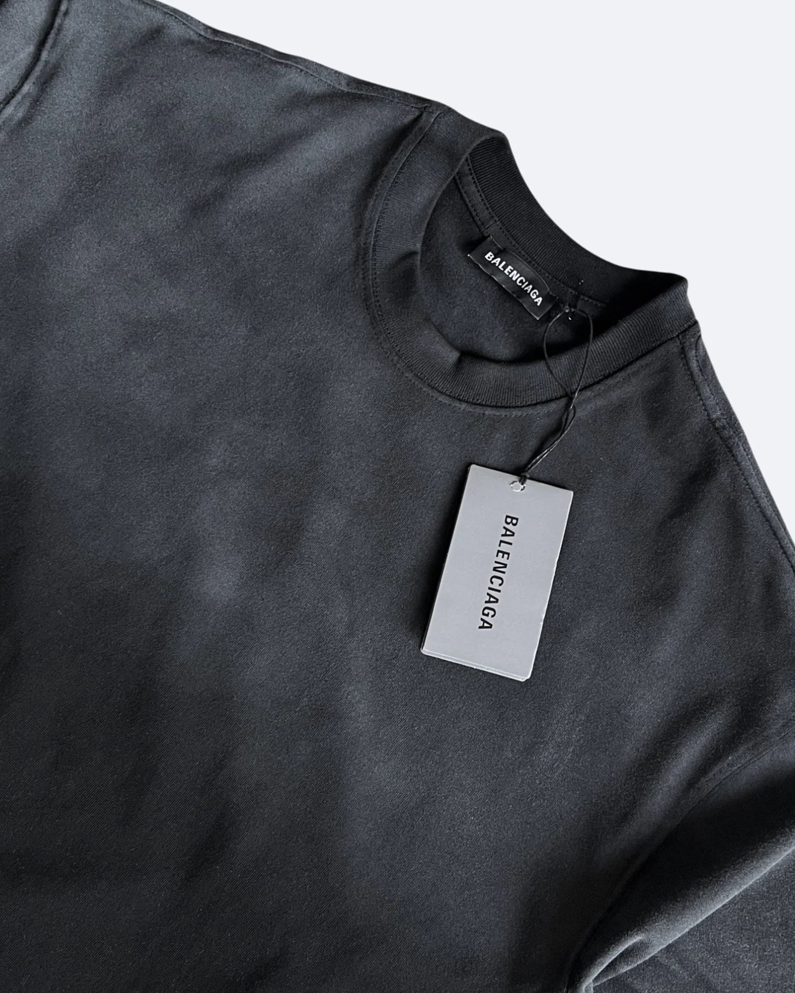 Balenciaga – tričko s logem Hellcurve – sepraná černá