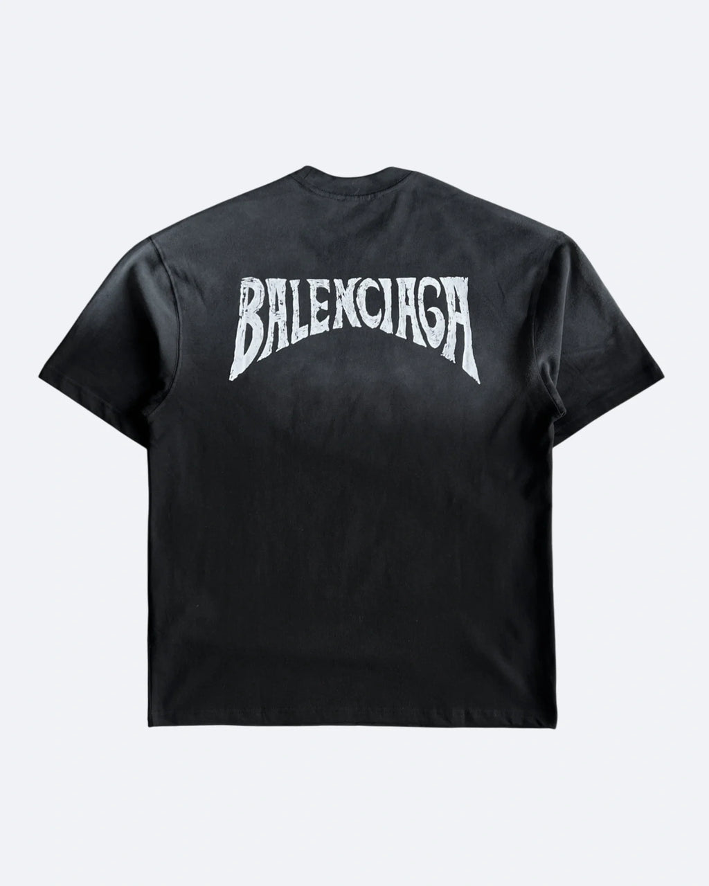 Balenciaga – tričko s logem Hellcurve – sepraná černá