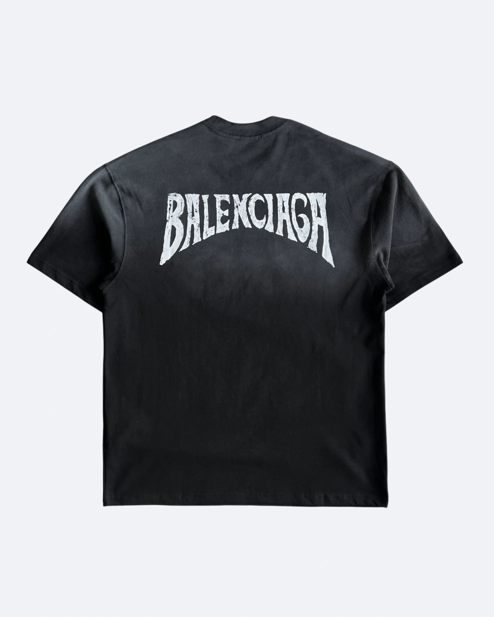 Balenciaga – tričko s logem Hellcurve – sepraná černá