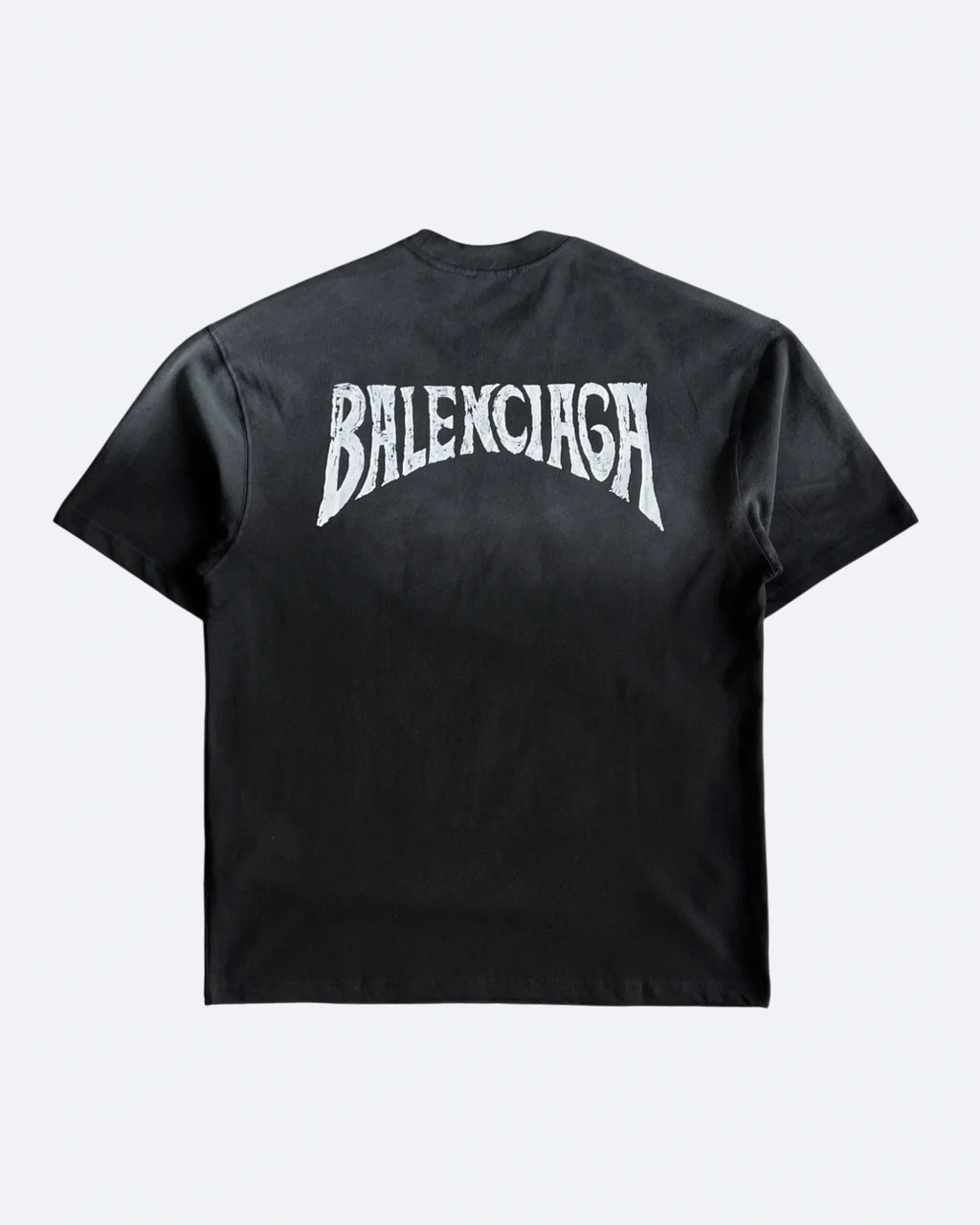 Balenciaga – tričko s logem Hellcurve – sepraná černá