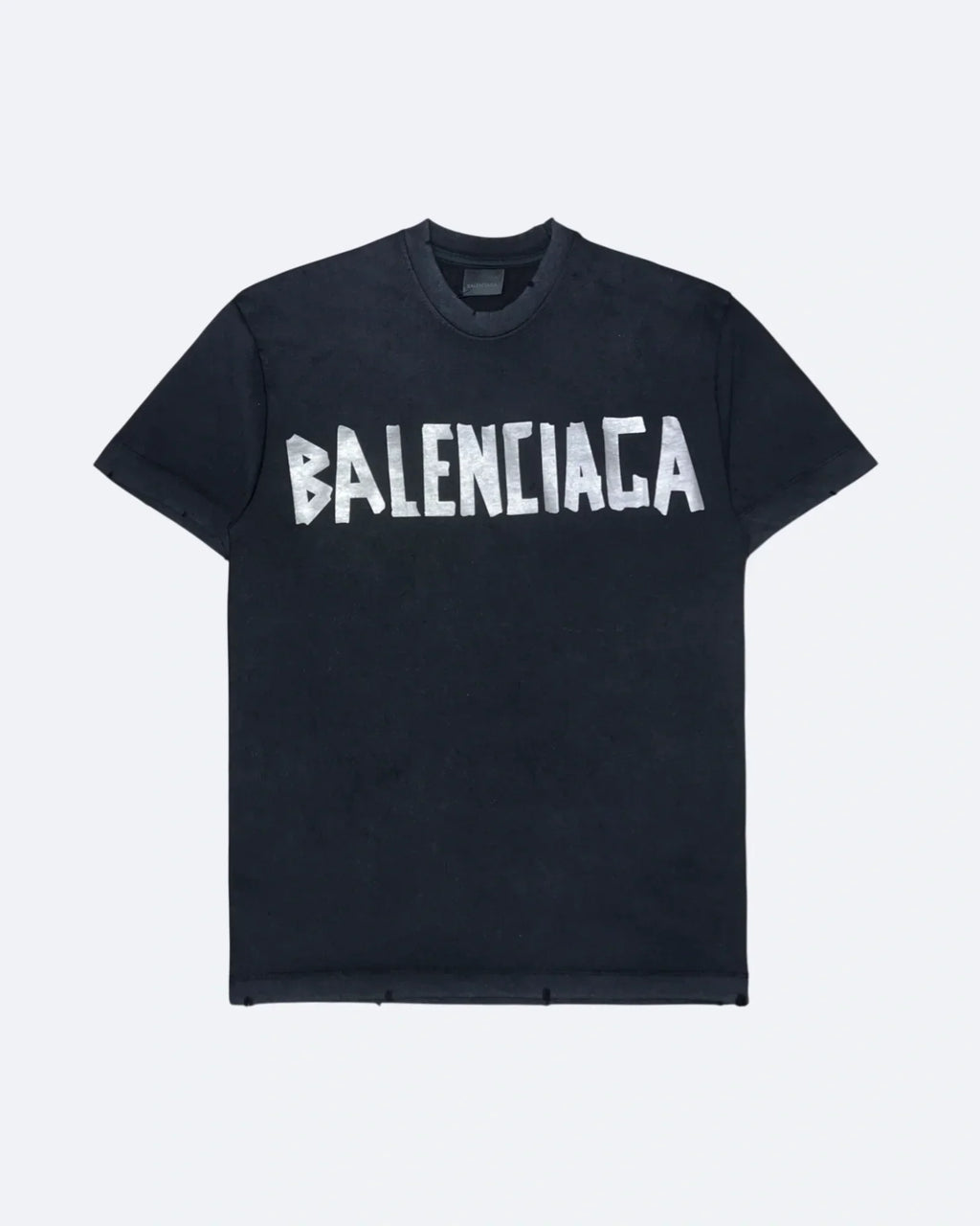 Balenciaga – tričko Silver Tape – černé