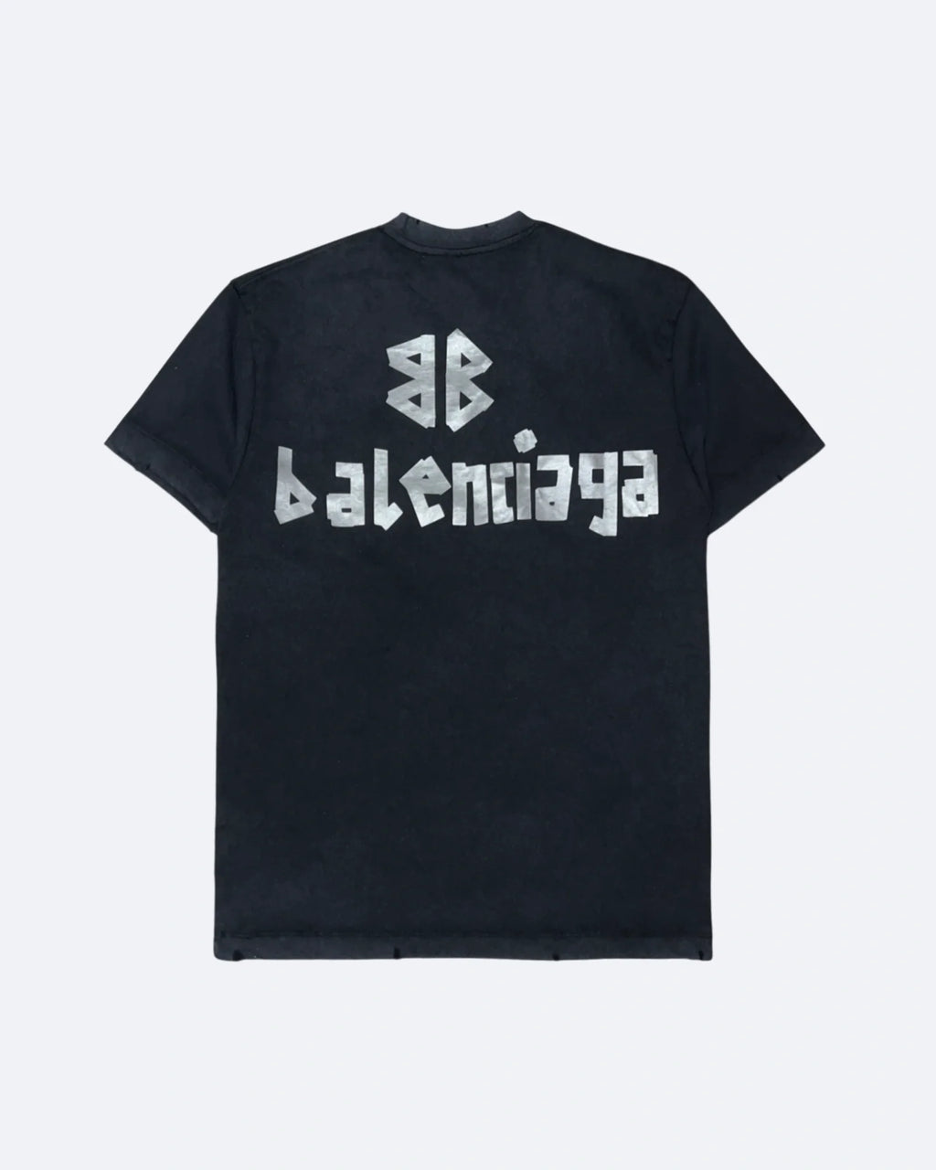 Balenciaga – tričko Silver Tape – černé