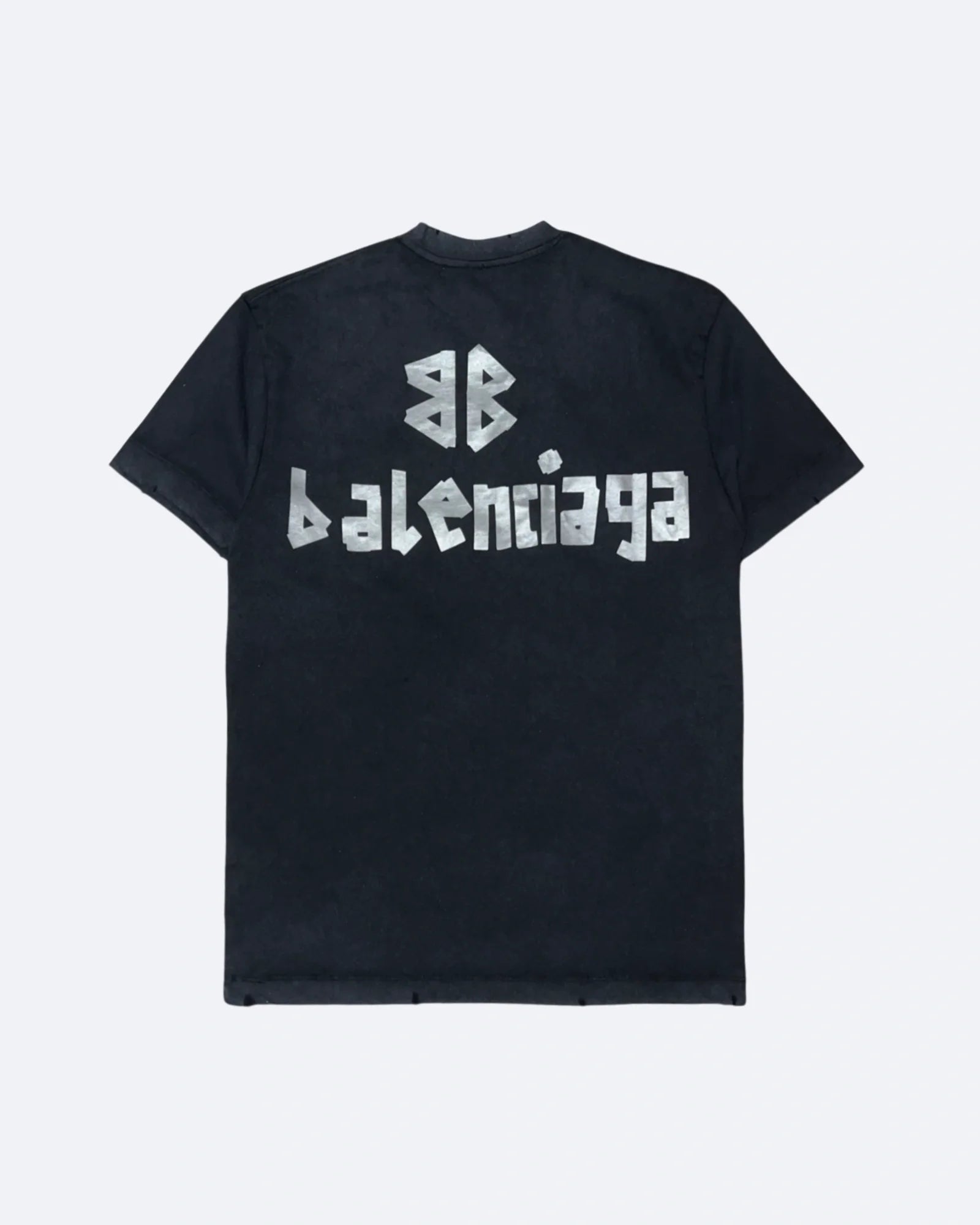 Balenciaga – tričko Silver Tape – černé